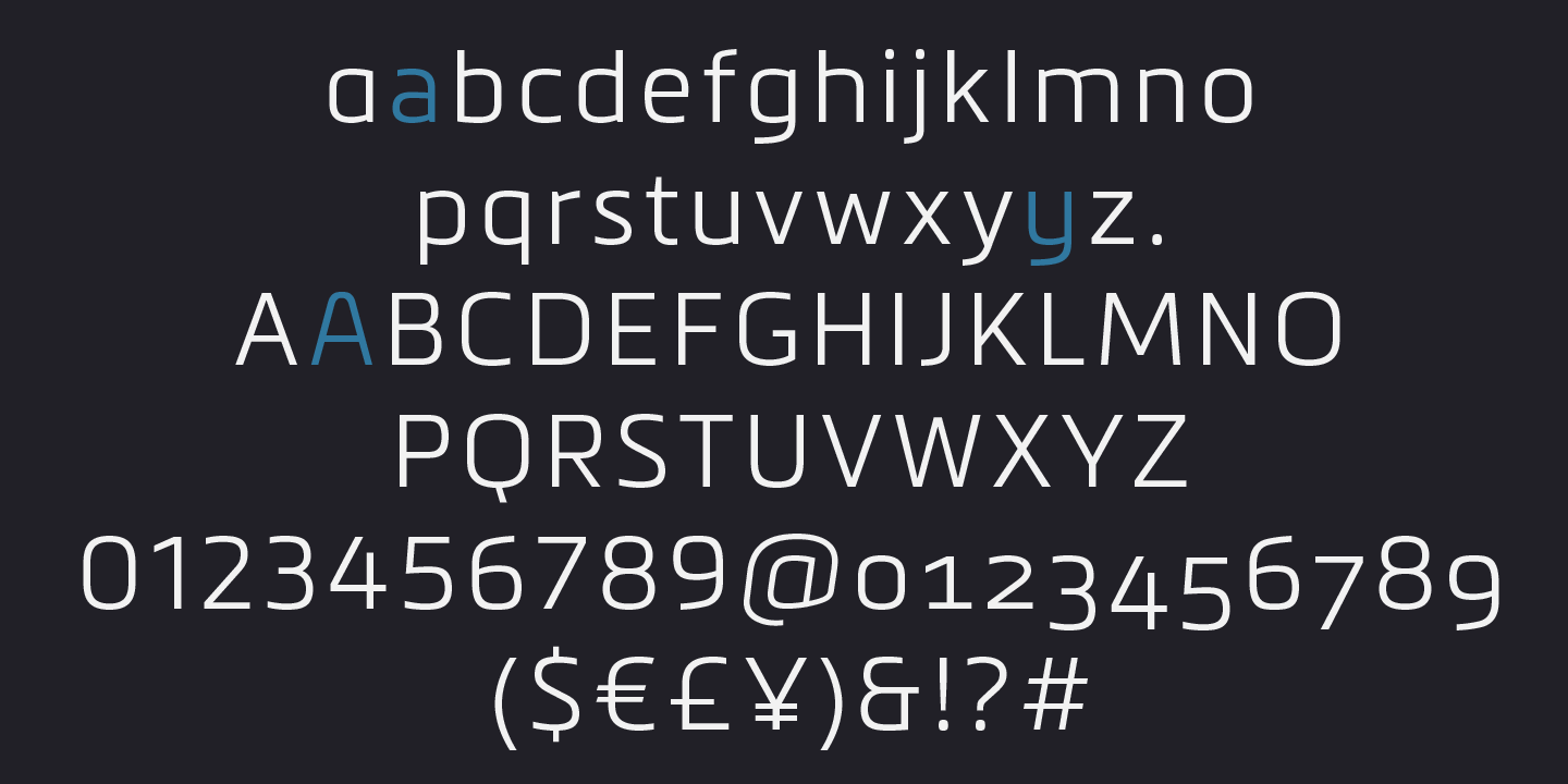 Example font Metronic Pro #4