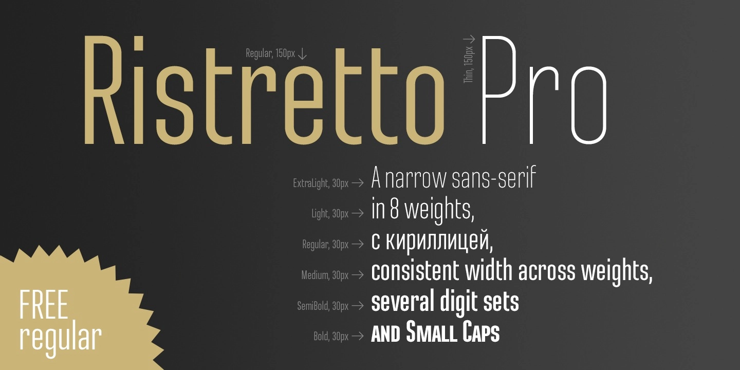 Example font Ristretto Pro #4