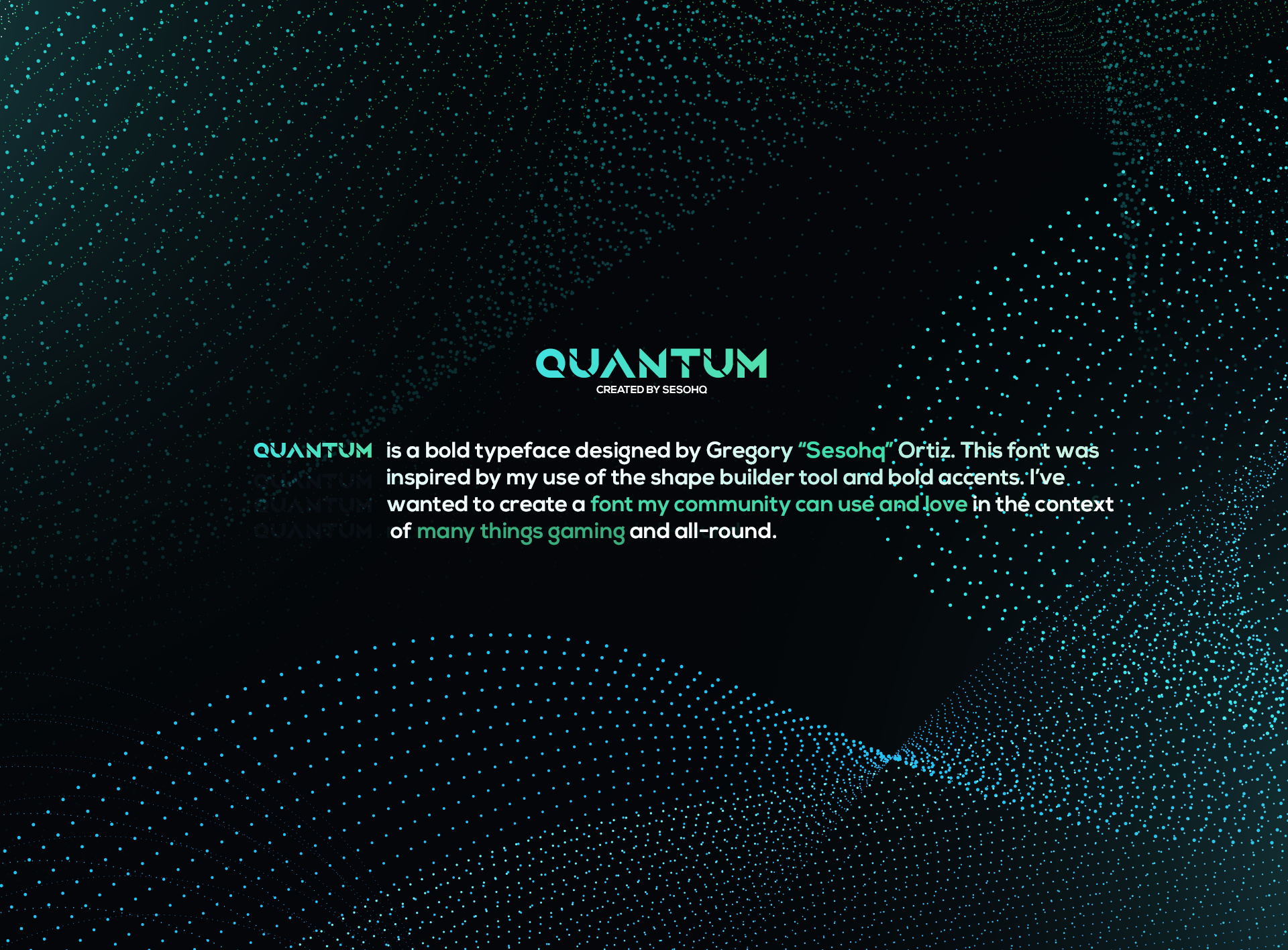 Example font Quantum #2
