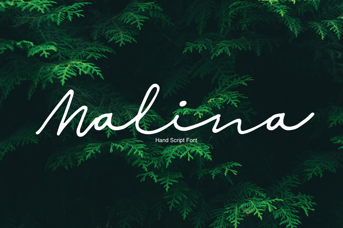 Example font Malina #2