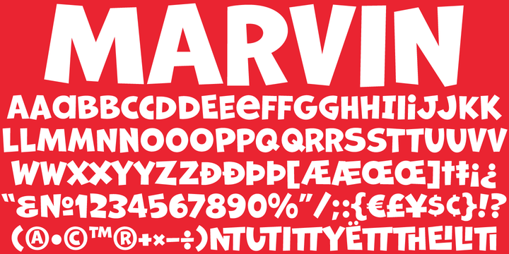 Example font Marvin #2
