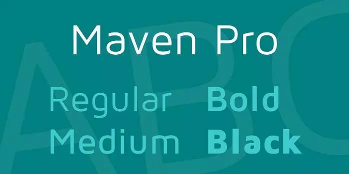Example font Maven Pro #2