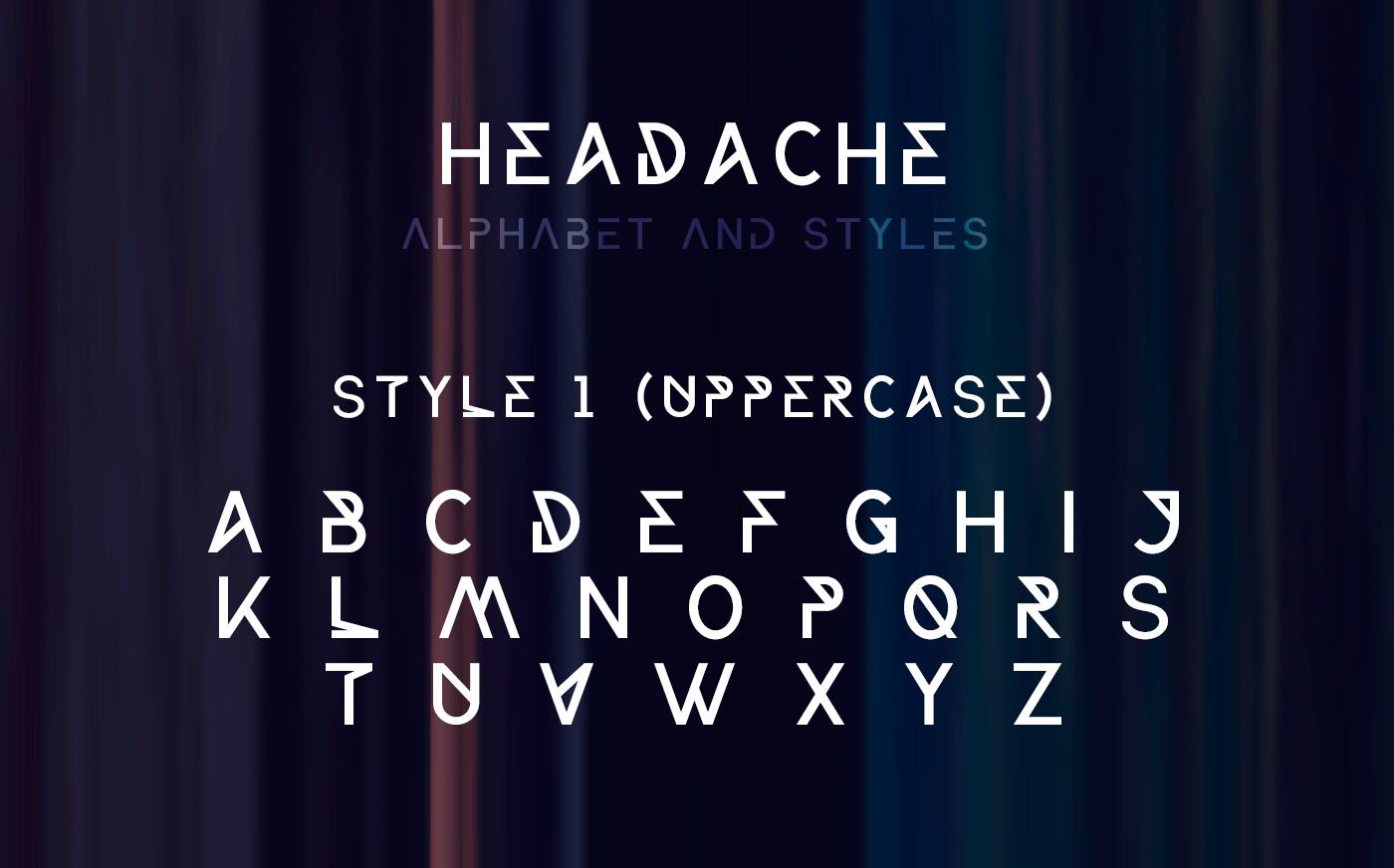 Example font Headache #4