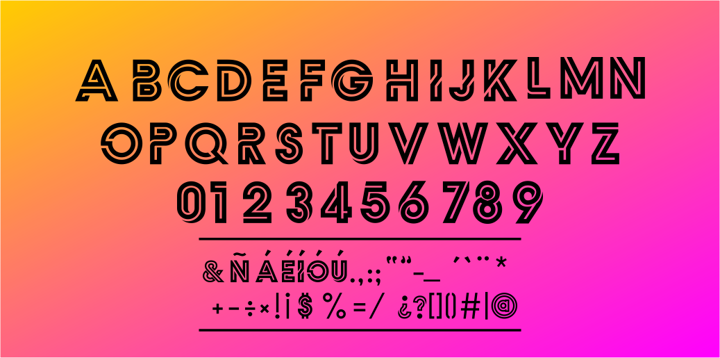 Example font Zilap Monograma #3