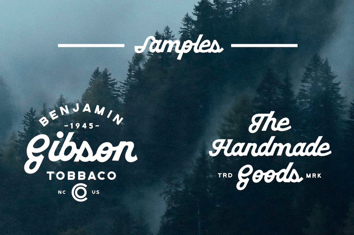 Example font Gritstone Script #2