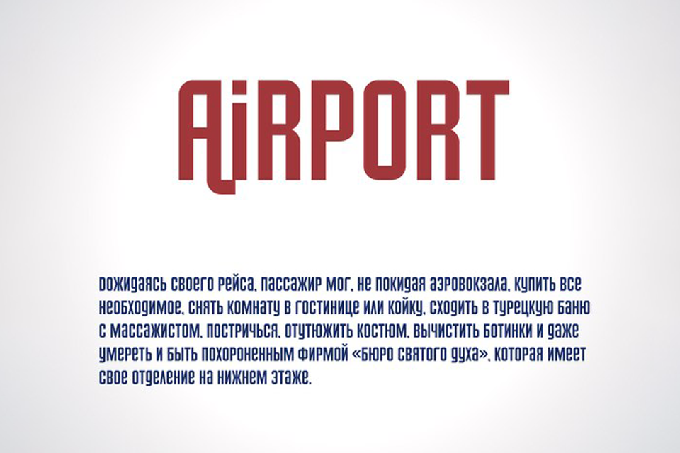 Example font Airport #3