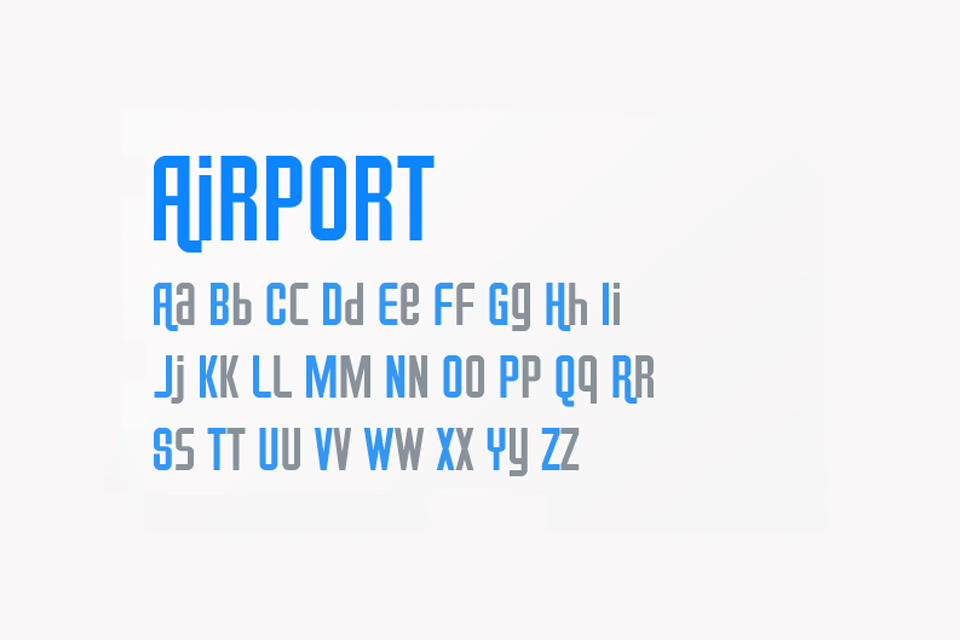 Example font Airport #5