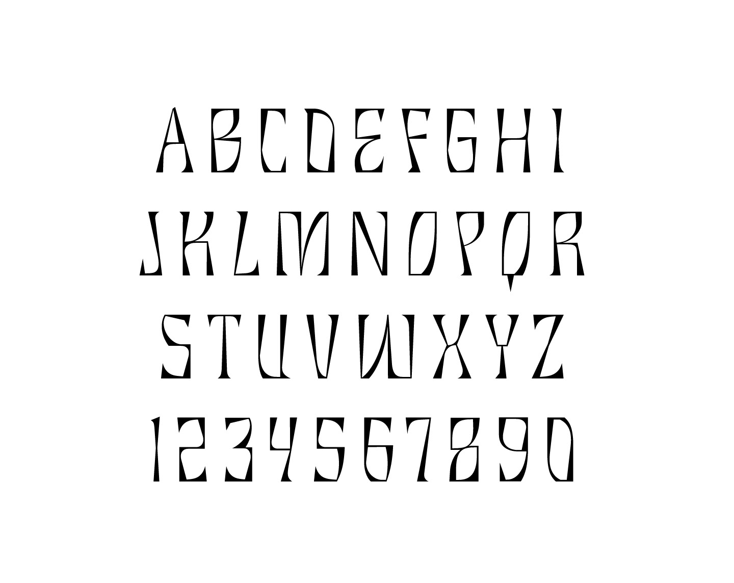 Example font BROZAS #3