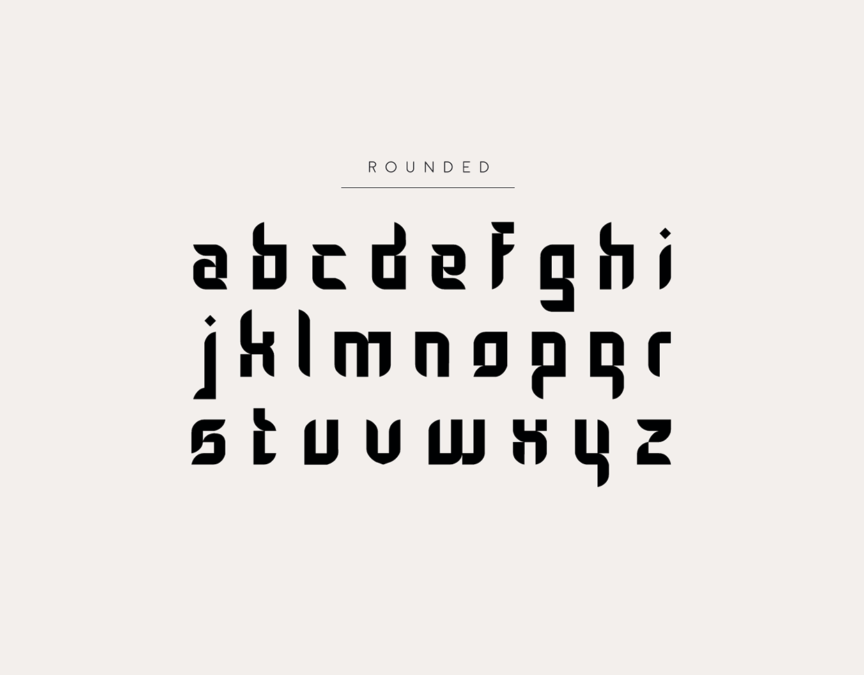 Example font Gothic Tangram #2