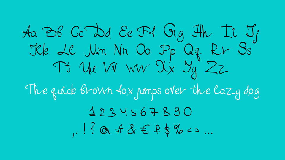 Example font Marutya #4