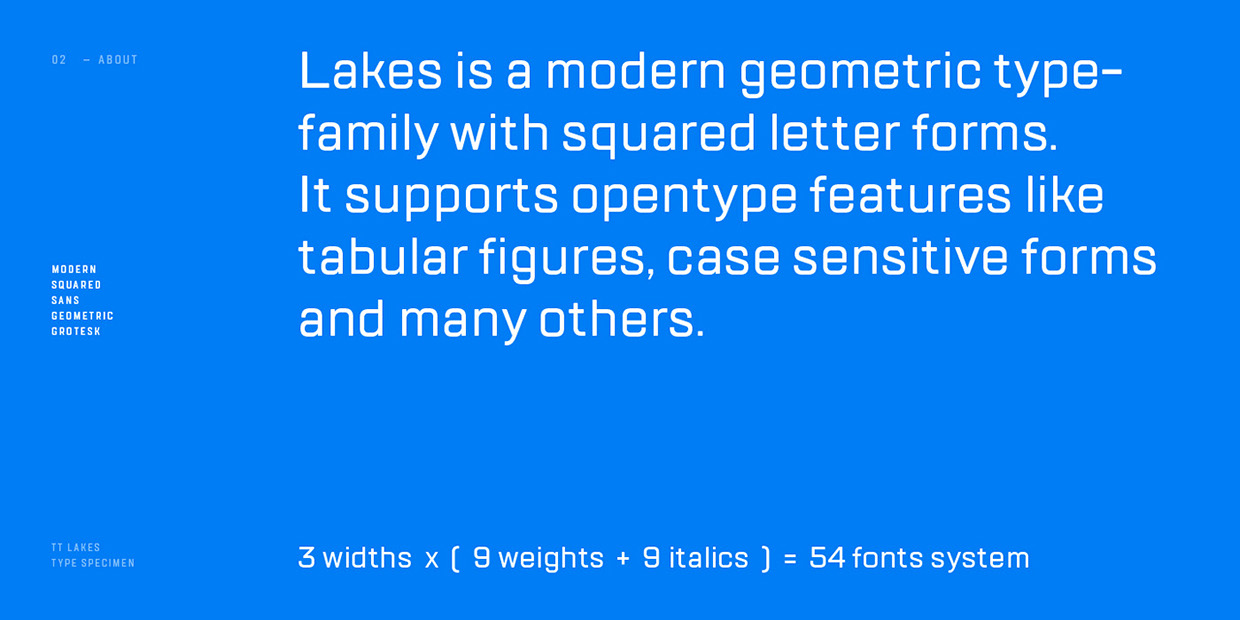 Example font TT Lakes #2