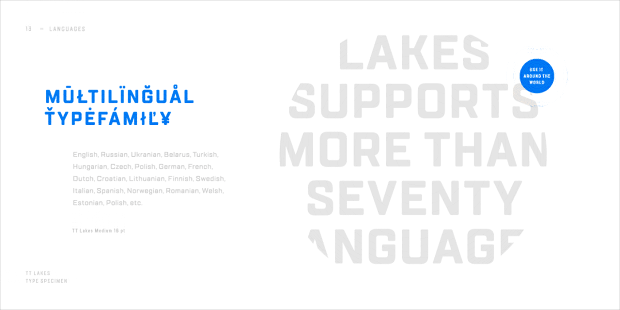 Example font TT Lakes #6