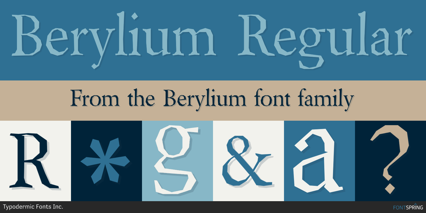 Example font Berylium #2