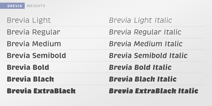 Example font Brevia #2