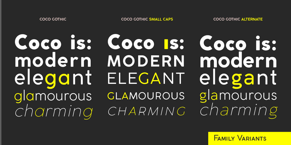 Example font Coco #3