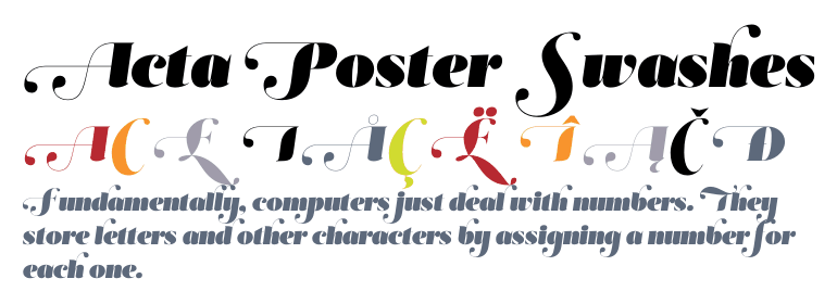 Example font Acta Poster #2