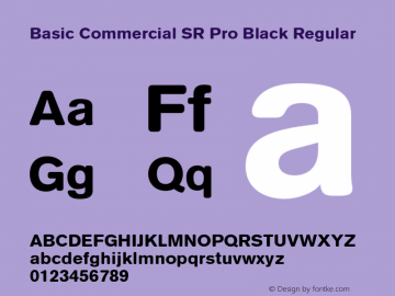 Example font Basic Commercial Soft Rounded Pro #2