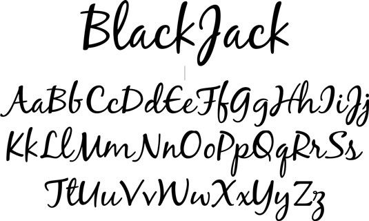 Example font Black Jack #2