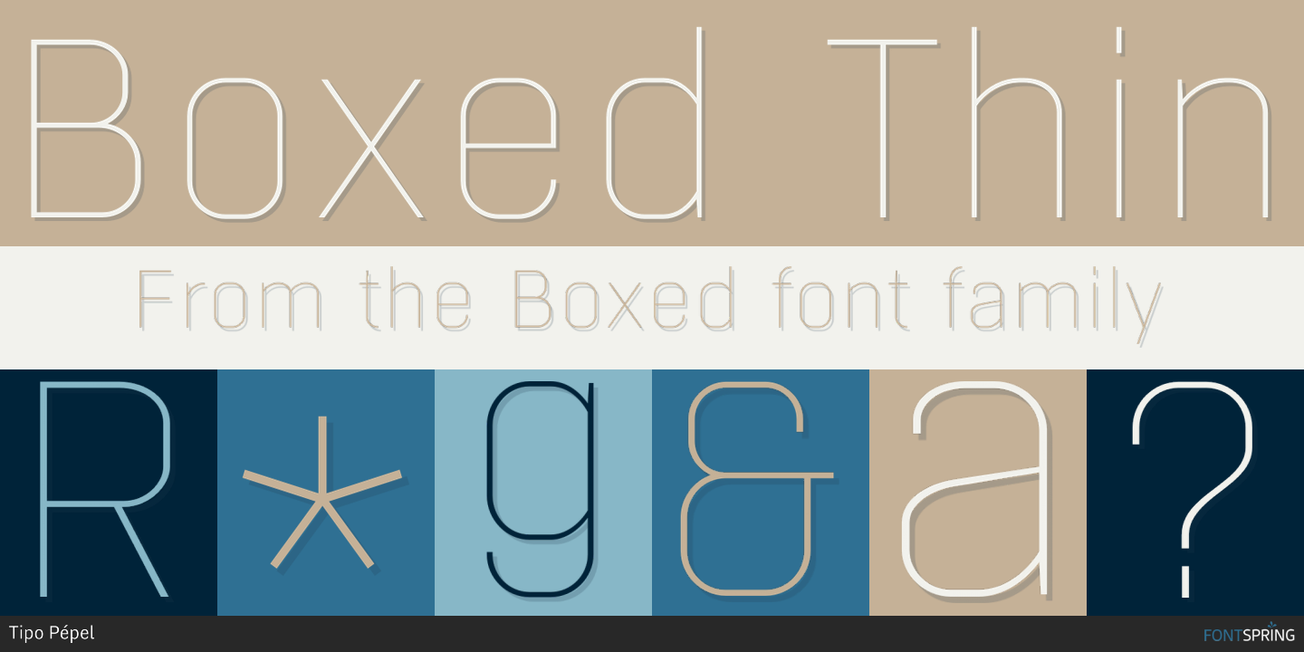 Example font Boxed #2