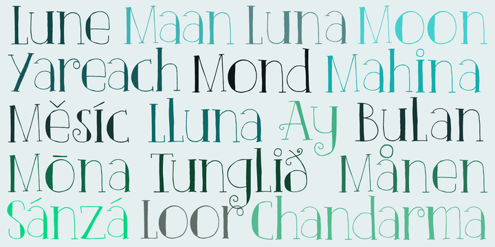 Example font DK Clair De Lune #3