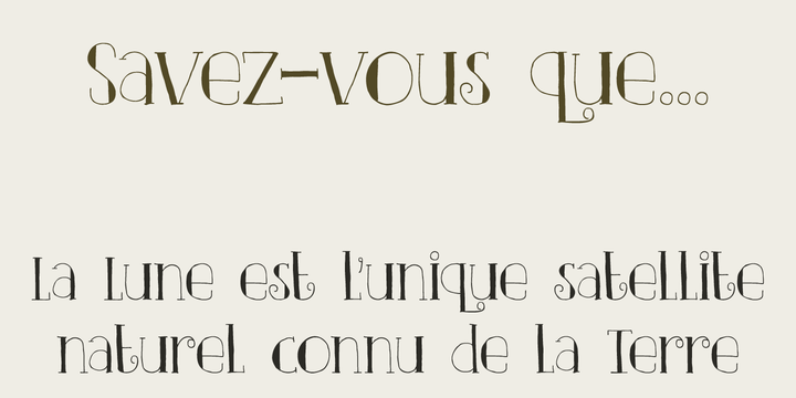 Example font DK Clair De Lune #4
