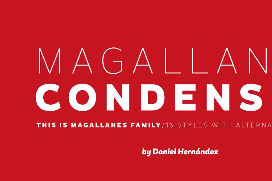 Example font Magallanes Cond #3