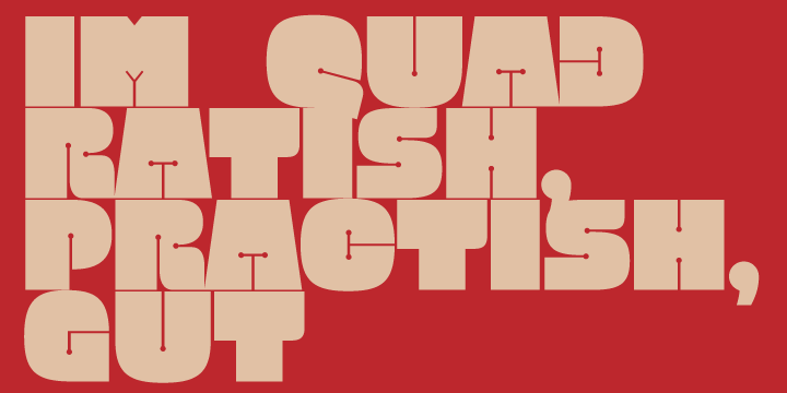 Example font Quadratish #5