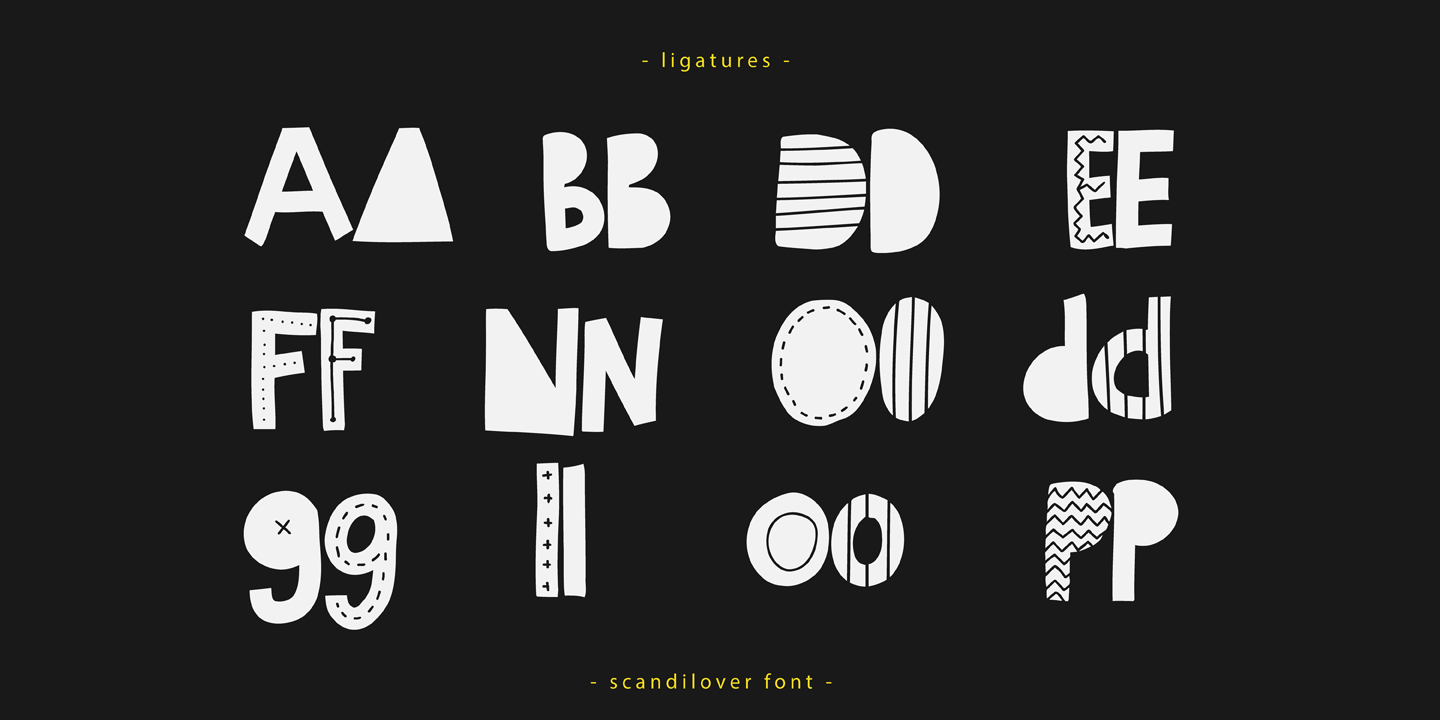 Example font Scandilover #6
