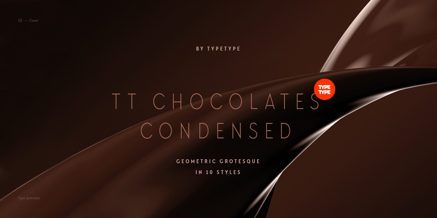 Example font TT Chocolates Condensed #2