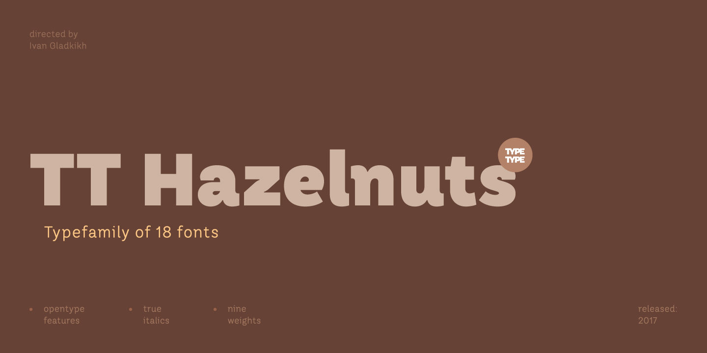 Example font TT Hazelnuts #2