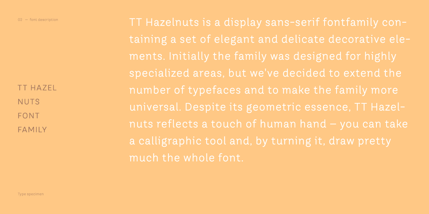 Example font TT Hazelnuts #10