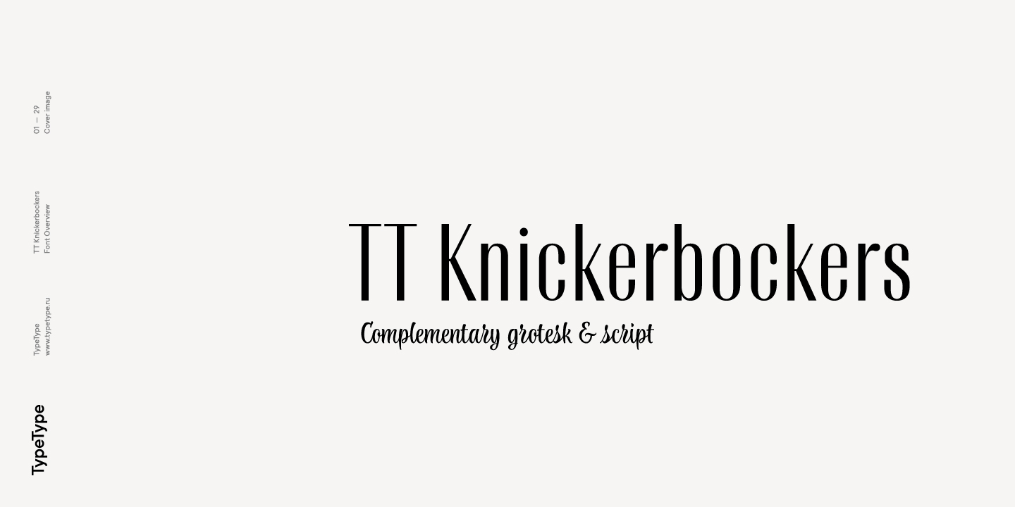 Example font TT Knickerbockers #2