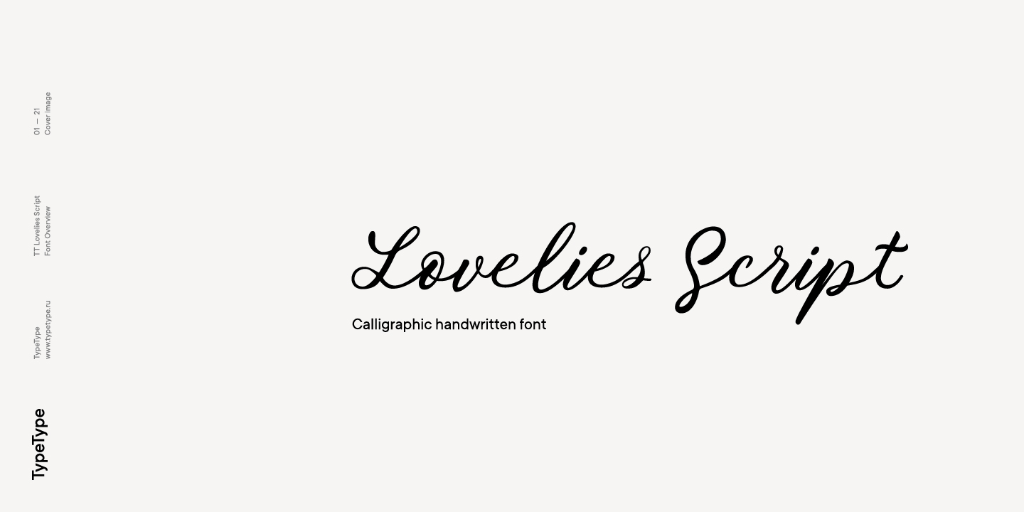 Example font TT Lovelies #2