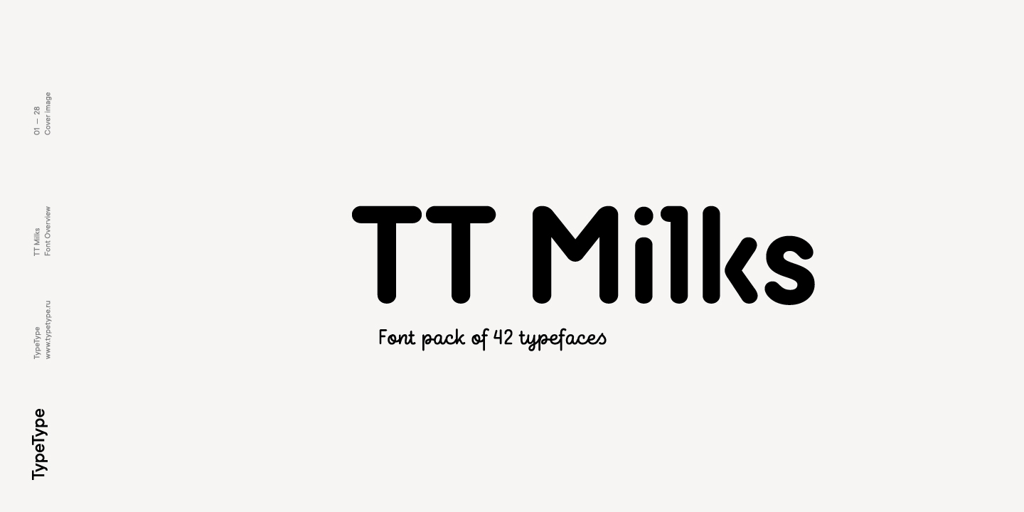 Example font TT Milks #2