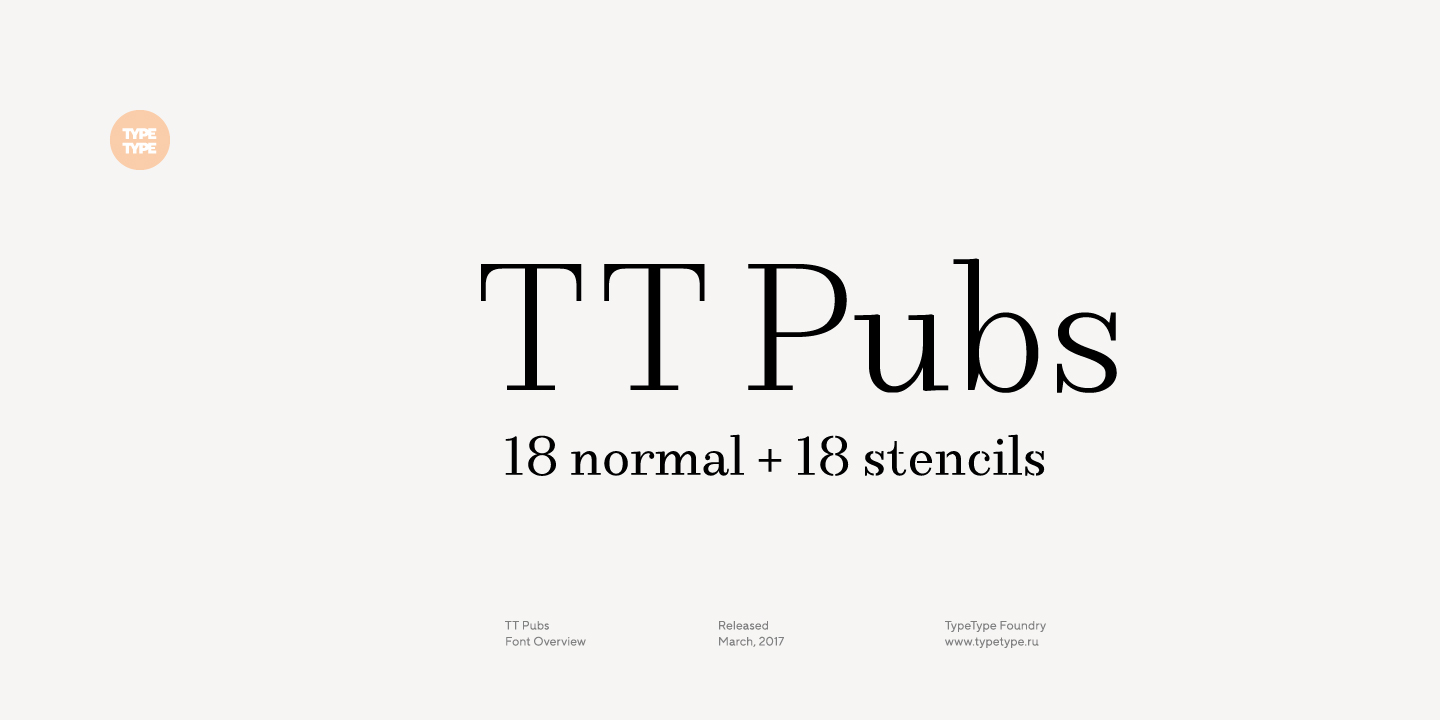 Example font TT Pubs #2