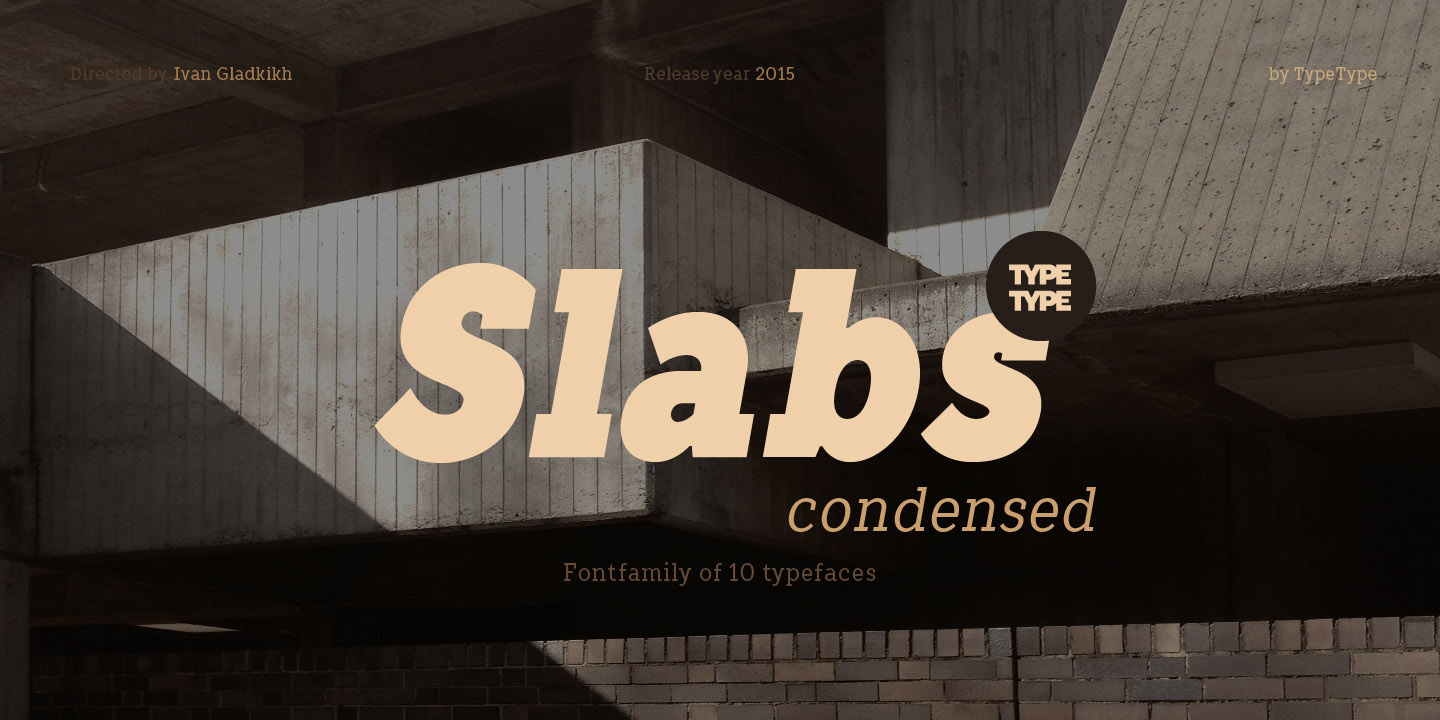 Example font TT Slabs Condensed #12