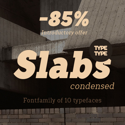 Example font TT Slabs Condensed #13