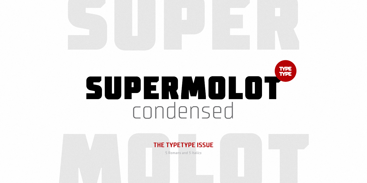 Example font TT Supermolot Condensed #2