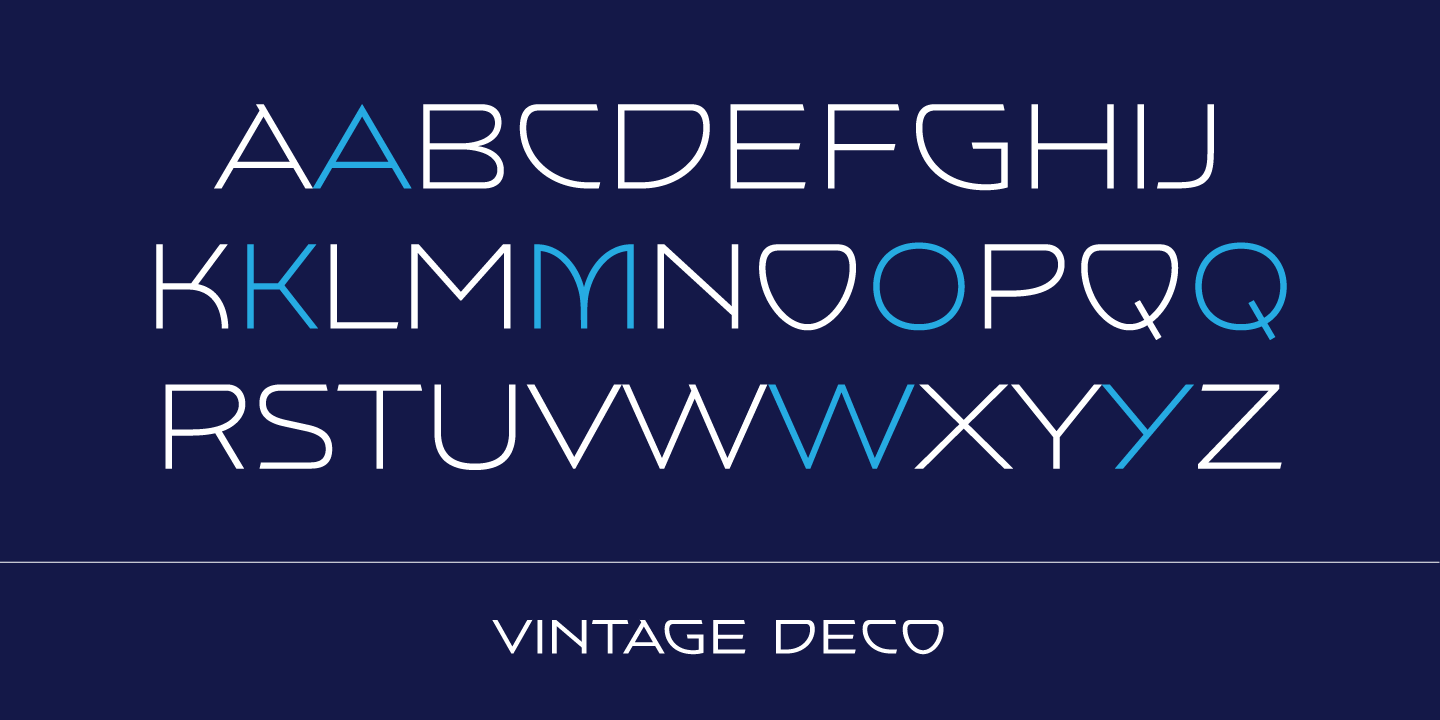 Example font Vintage Deco #7