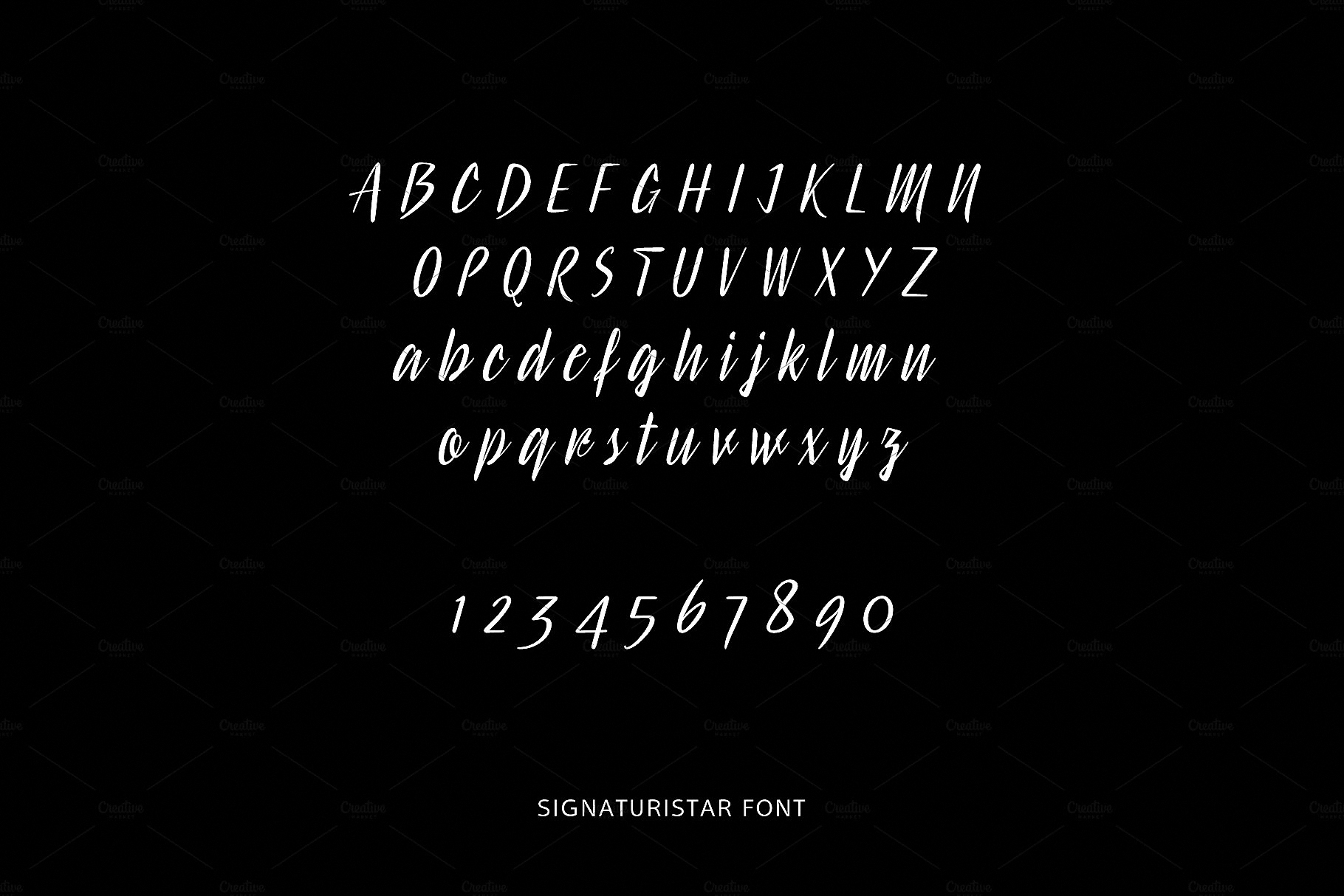 Example font Signaturistar #4