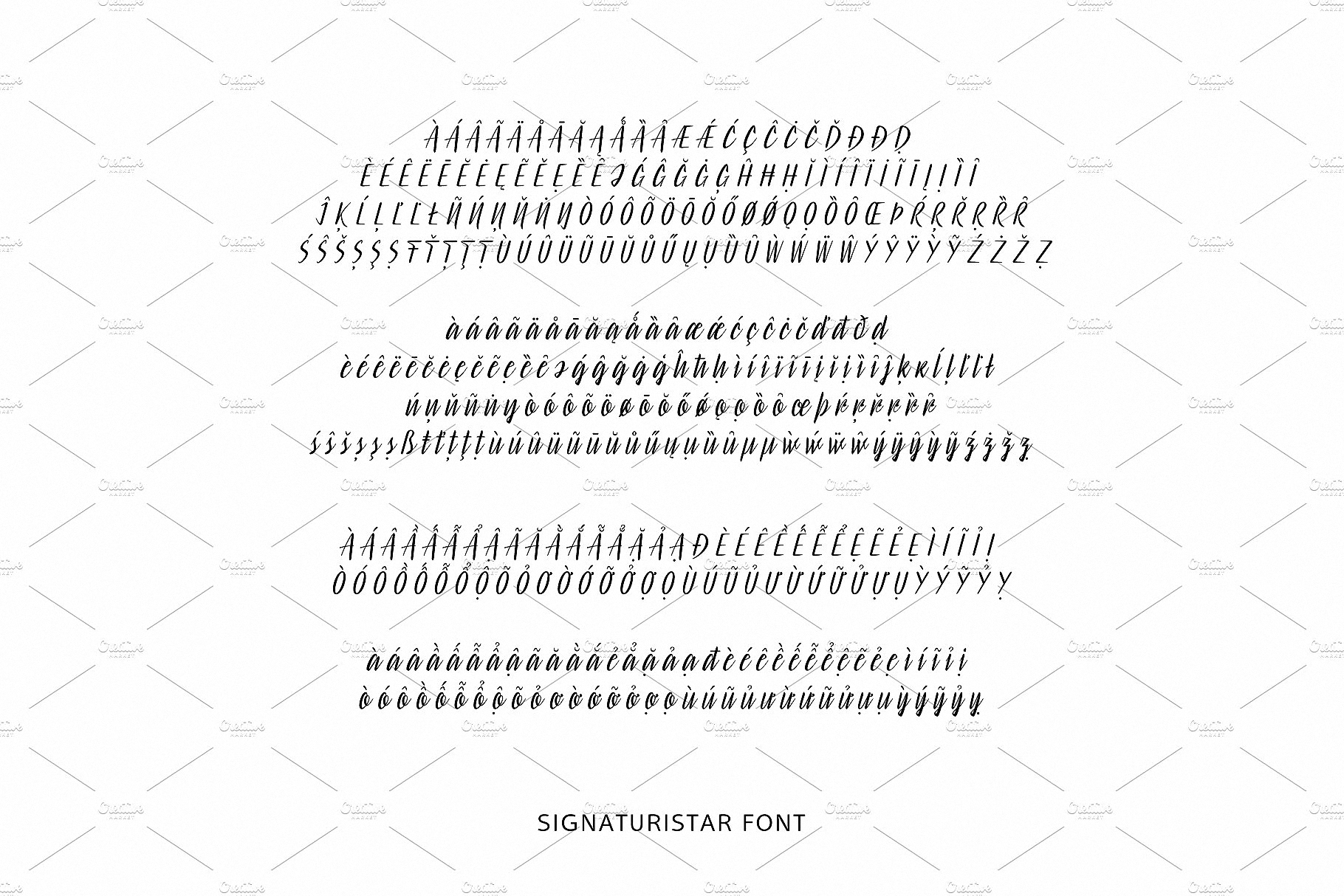 Example font Signaturistar #5