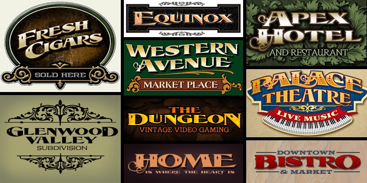 Example font LHF Equinox #2