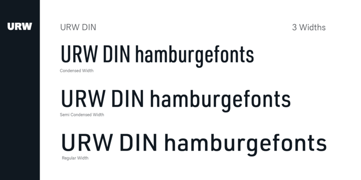 Example font URW DIN #3