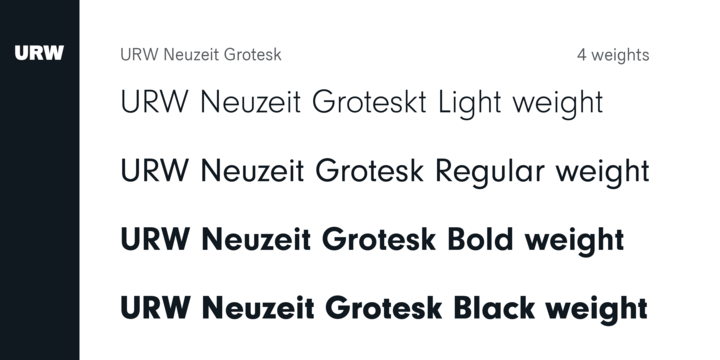 Example font Neuzeit Grotesk #2