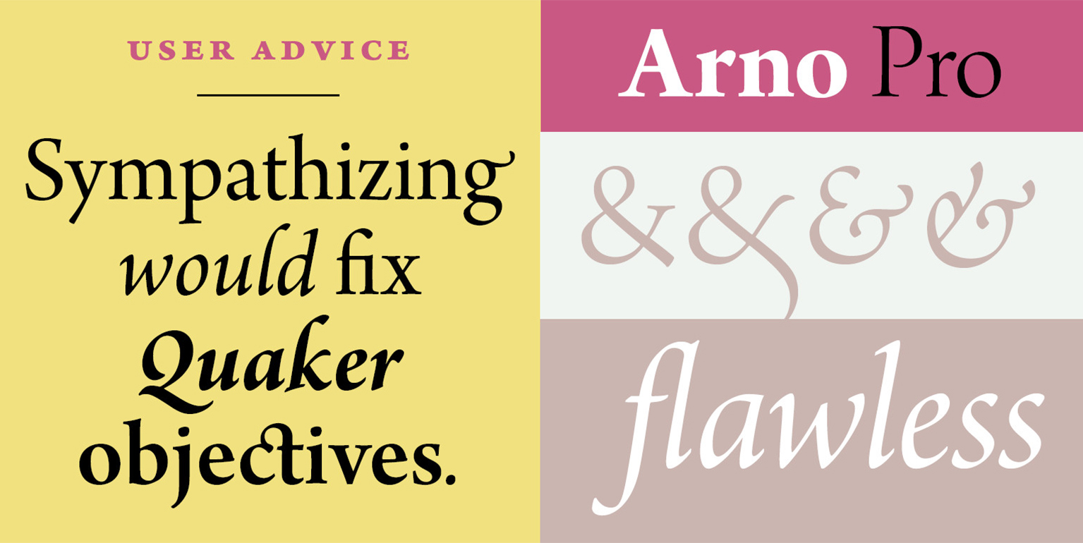 Example font Arno Pro #2