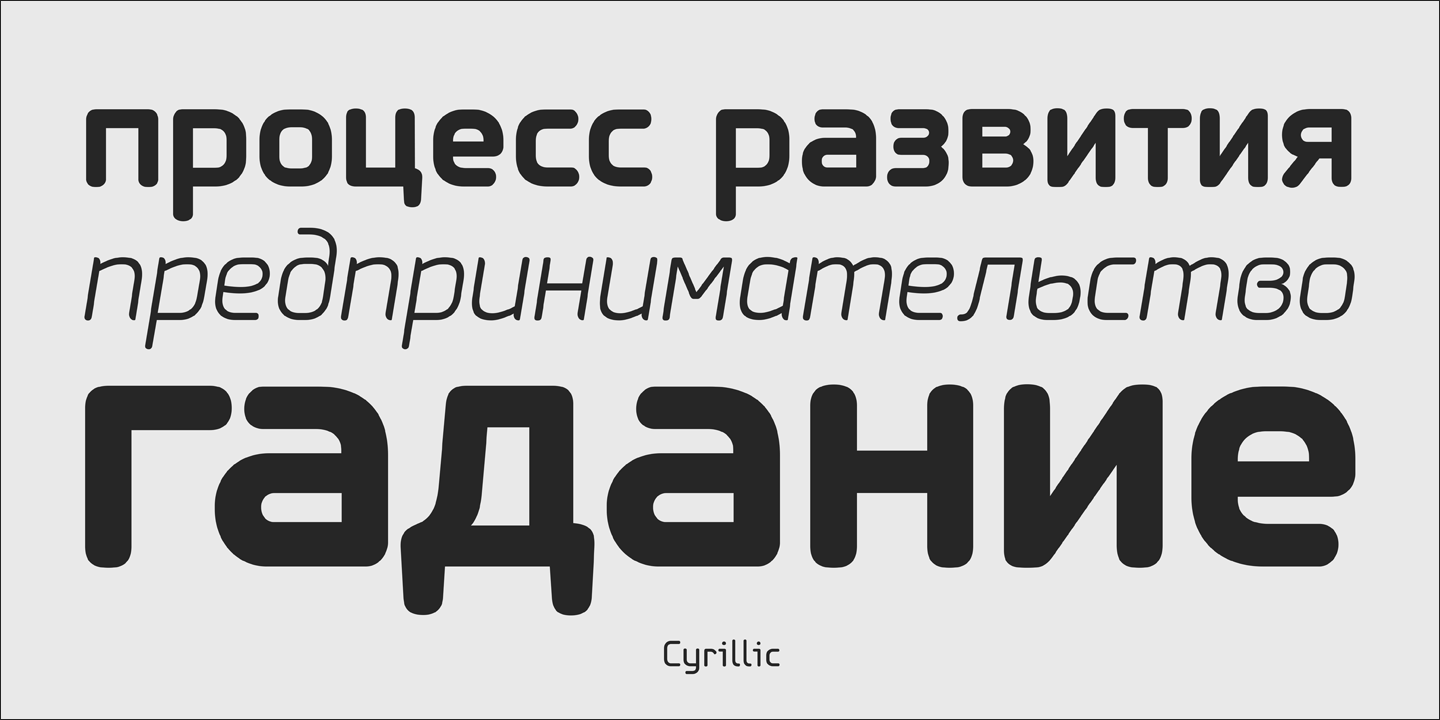 Example font PF Isotext Pro #6