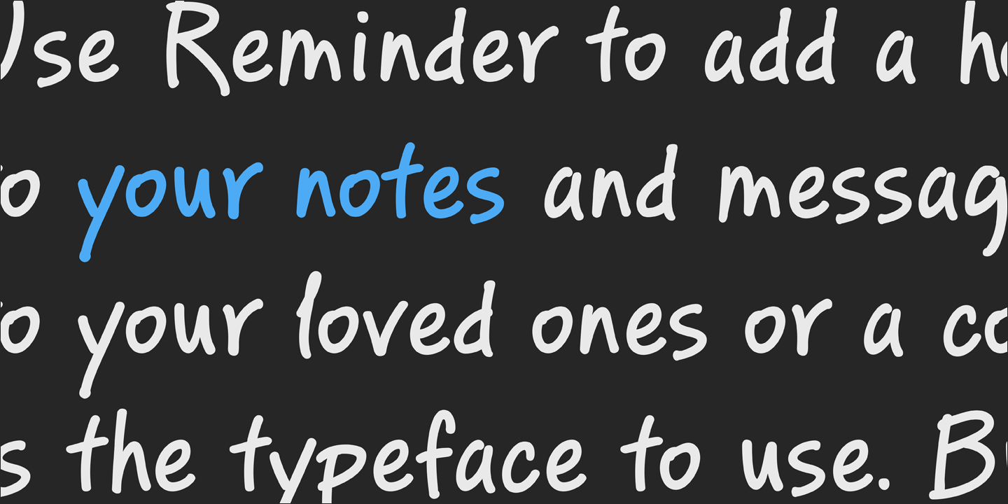 Example font PF Reminder Pro #4