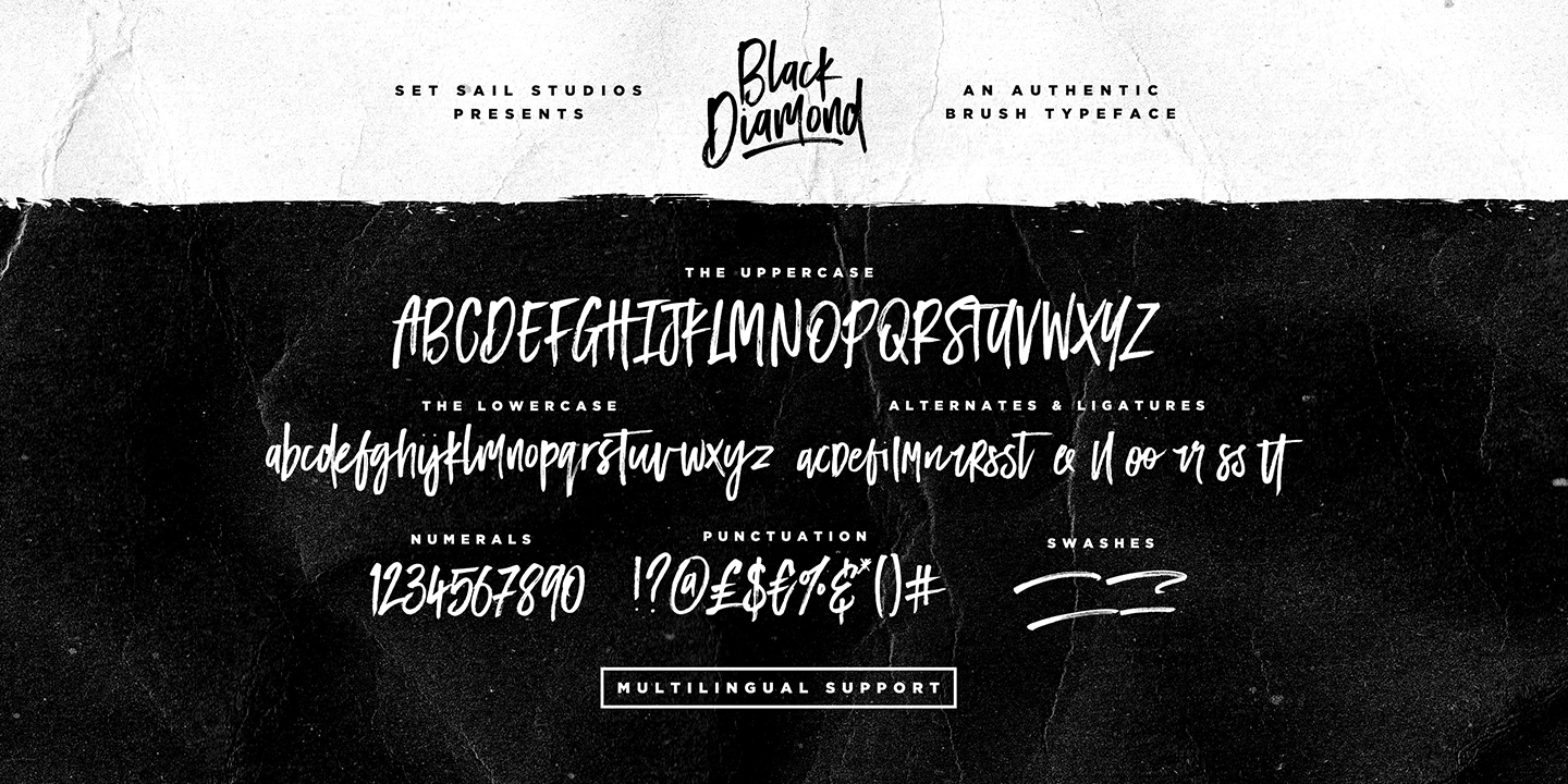 Example font Black Diamond #7