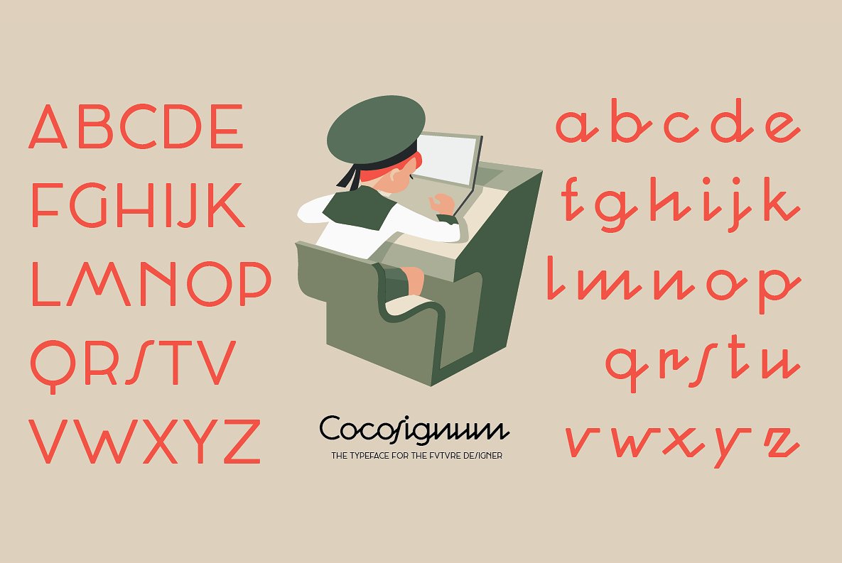Example font Cocosignum Corsivo #4