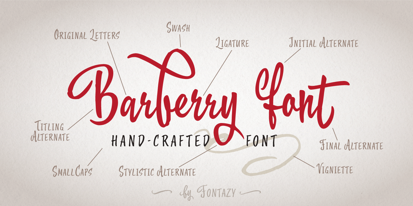 Example font Barberry #2